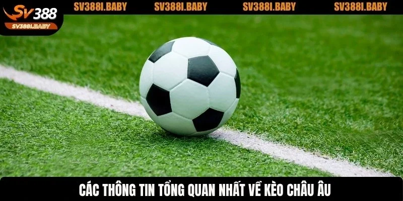 Các thông tin tổng quan nhất về kèo châu Âu