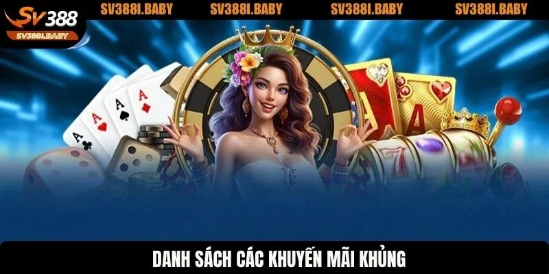 Danh sách các khuyến mãi khủng